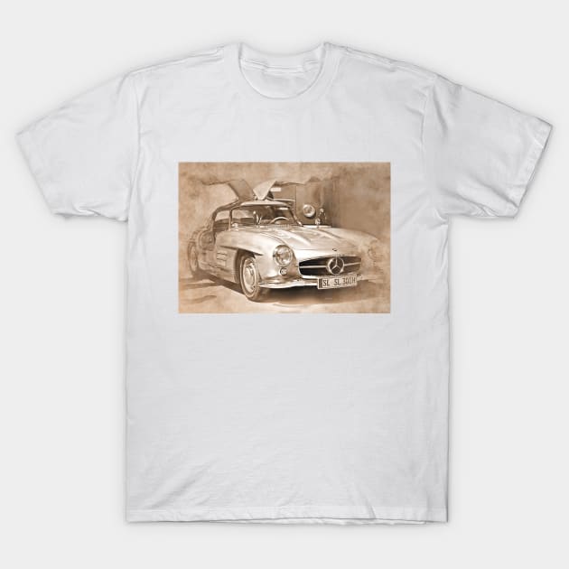 Cars Of Yesterday 6 T-Shirt by DeVerviers